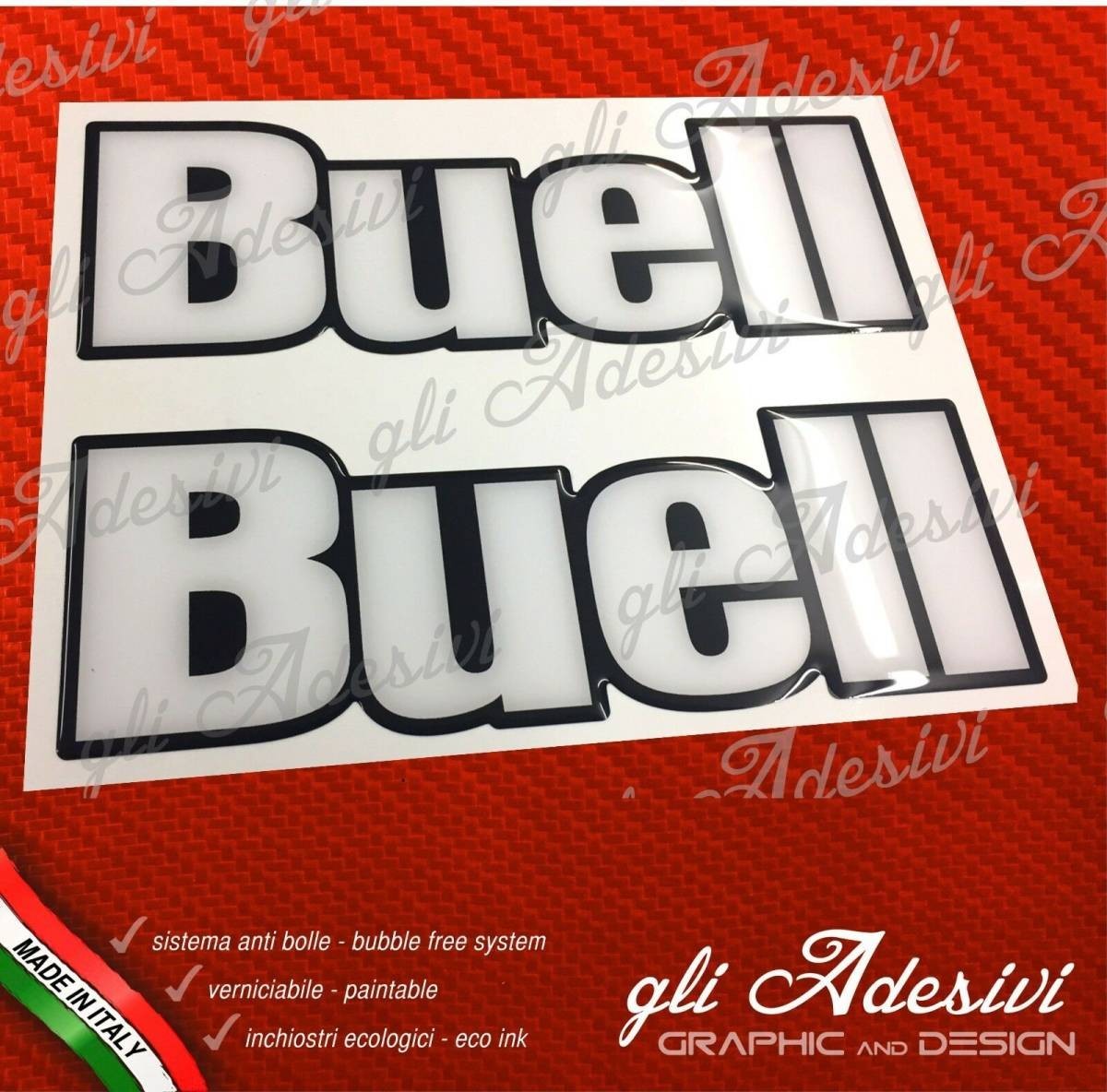 海外 限定品 高品質 送料込み ビューエル BUELL 3D ステッカー セット 93拍卖