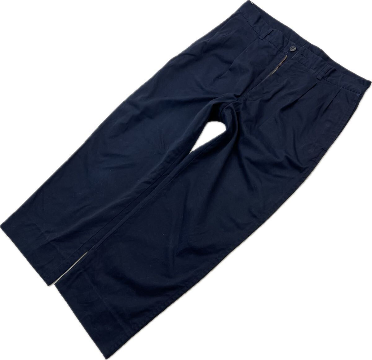 NAUTICA ☆ ノーティカ コットン チノパンツ ネイビー クラシックフィット W33 メンズ 通年 綺麗め リラックス 大人カジュアル■JS1338拍卖