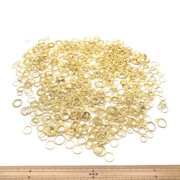 丸カン 4mm~10mm たっぷり 100g ゴールド拍卖