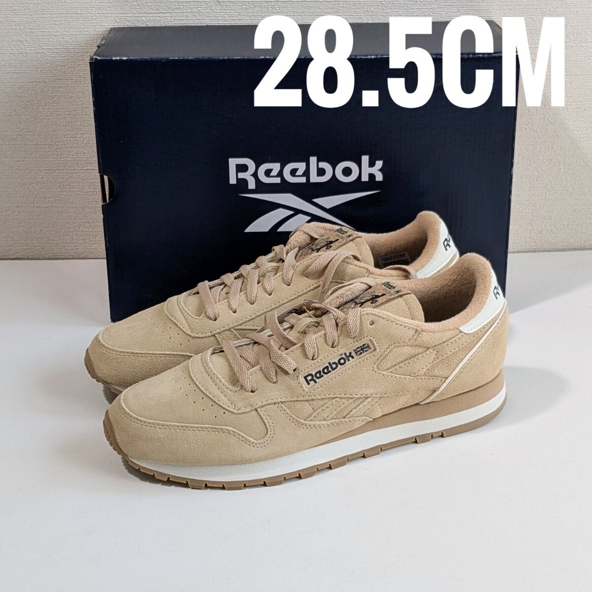 新品 28.5cm Reebok Classic Leather 1983 Vintage リーボック クラシックレザー ヴィンテージ サハラ LSD78 GY9885 CL スエード US10.5拍卖