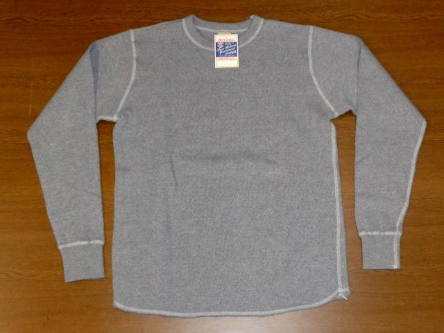 バズリクソンズ サーマル ロンT[Mサイズ灰/東洋エンタープライズ BUZZ RICKSON'S BR63755 長袖 ワッフル/フライト AIR FORCES エアフォース拍卖
