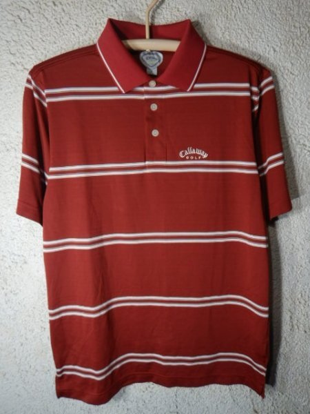 n9459 Callaway GOLF キャロウェイ ゴルフ 半袖 ボーダー デザイン ポロシャツ 人気 送料格安拍卖
