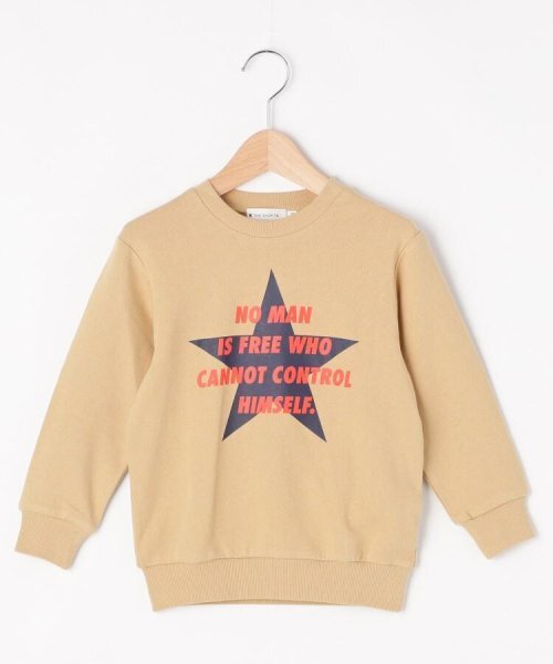 新品 THE SHOP TK(Kids) スターグラフィックトレーナー サンドベージュ 16(160cm) 定価2189円拍卖