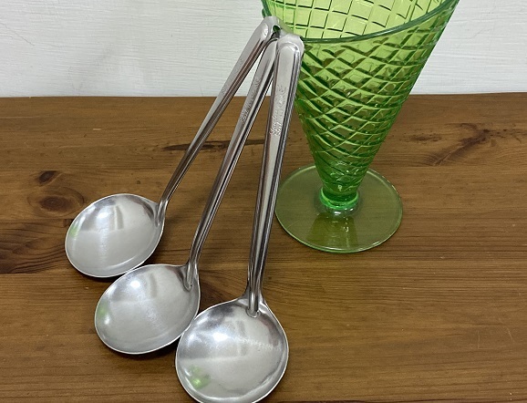 台湾食器◆金魚印 ステンレス 麺スプーン◆ 屋台 夜市 お玉(小)拍卖