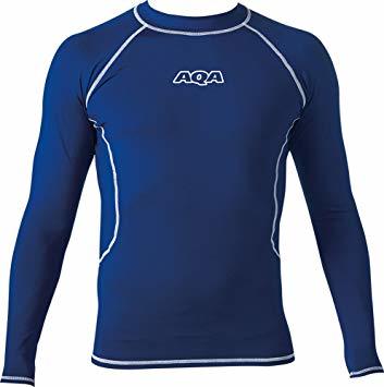 AQA 長袖 99%UV ラッシュガード ロング NV サイズLL 送料込 ブラック拍卖