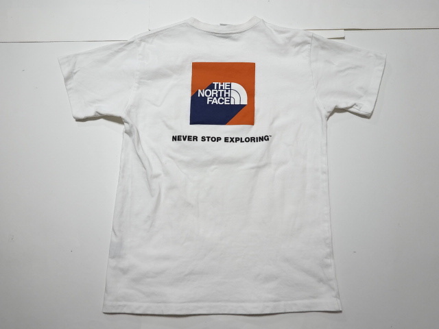 ■0930■ノースフェイス THE NORTH FACE 半袖 Tシャツ M NTW32010 ショートスリーブ3DスクエアロゴT●拍卖