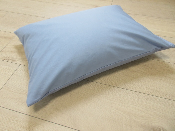 まくら 枕 そば殻まくら 無地 サックス 35X50サイズ拍卖