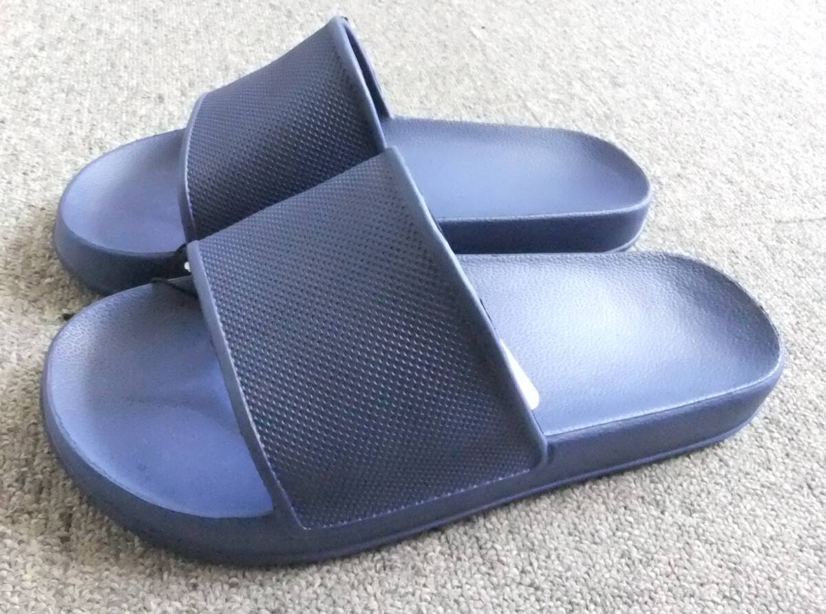 シャワーサンダル Mサイズ ネイビー バスサンダル ゴムサンダル 25 25.5 26 26.5㎝ ベランダサンダル メンズ レディース 複数可拍卖