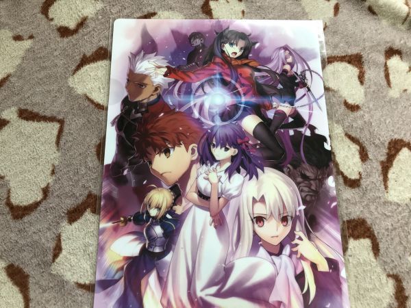 054クリアファイル FGO Fate Grand Order 劇場版 Heaven's Feel 前売り 特典 桜 凛 セイバー イリヤ拍卖