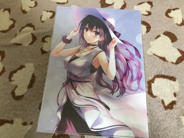 124クリアファイル 冴えない彼女の育てかた 霞ヶ丘詩羽 ドラゴンマガジン特典 深崎暮人拍卖