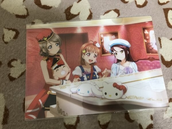 112クリアファイル ラブライブ! サンシャイン!! サンリオキャラクターズ  ハローキティ シナモロール  2年生 曜 梨子 千歌拍卖