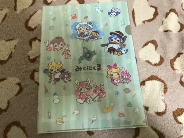 121クリアファイル ボーカロイド 初音ミク 雪ミク 北海道限定 くにくま ジンギスカンのジンくん コアックマ&アックマ拍卖