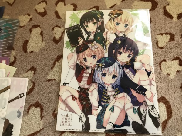127クリアファイル ご注文はうさぎですか? ご注文は10周年ですか? メロンブックス特典 チノ ココア リゼ 千夜 シャロ拍卖