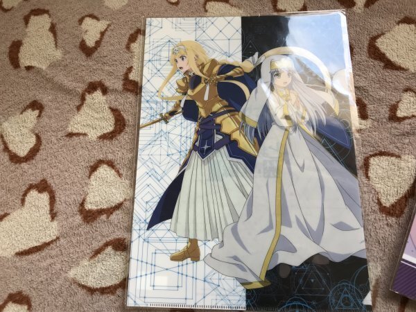 128クリアファイル SAO ソードアート・オンライン アリシゼーション アリス とある魔術の禁書目録 コラボ特典拍卖