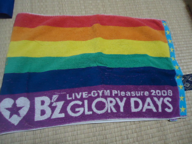 B'z LIVE-GYM Pleasure 2008 GLORY DAYS タオル グッズ t拍卖