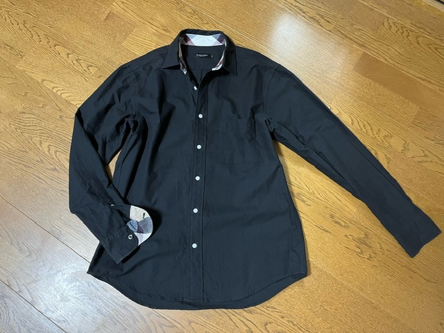 美品 ブラックレーベルクレストブリッジ 黒 シャツ b734 オックスフォード拍卖