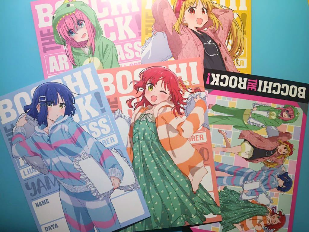 5枚セット【ぼっちざろっく】渋谷 109 MAGNET POP UP SHOP 特典 ポストカード / 後藤ひとり 伊地知虹夏 山田リョウ 喜多郁代拍卖