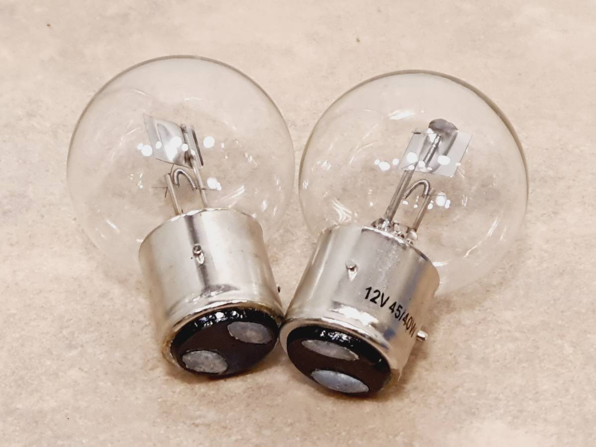 マーシャル ランプ 3ピンバルブ 12Vダブル クリア45/40W2個セット拍卖