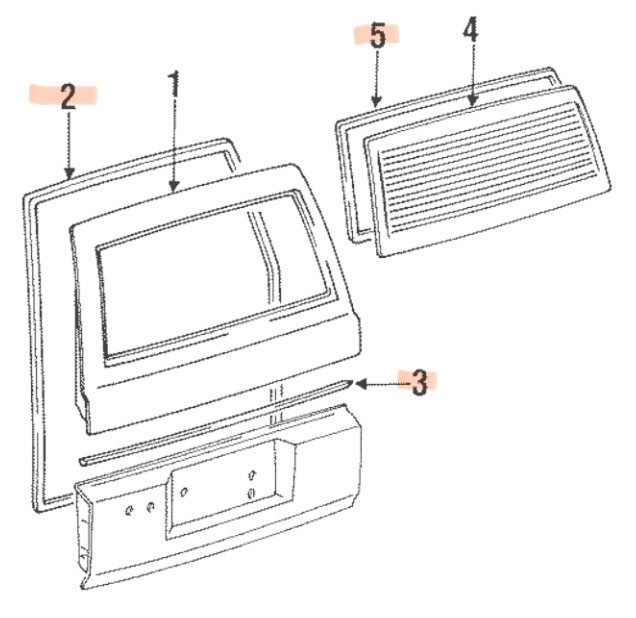 ランクル80 メッキモール ゴムモール セット拍卖