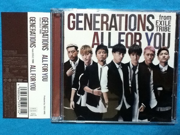 【CD】 GENERATIONS for EXILE TRIBE ALL FOR YOU 初回盤拍卖
