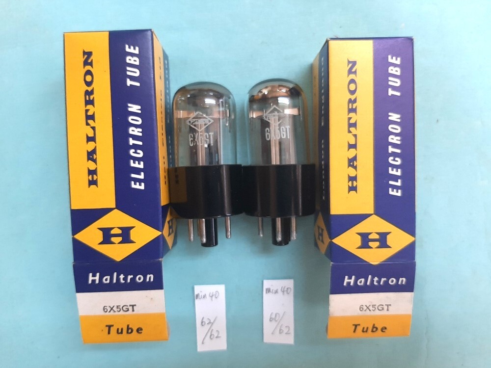 即決あり■未使用品■6X5GT Haltron 化粧箱入り 2本組拍卖