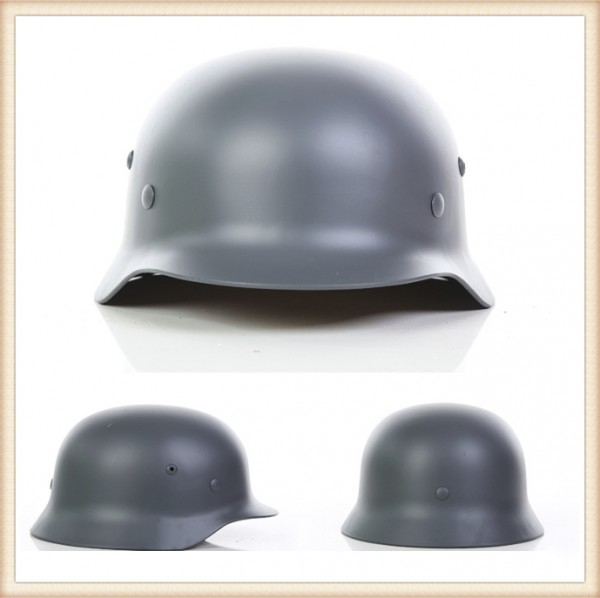 ヘルメット ドイツ軍 M-35 スチール レプリカ ヘルメット グレー 子供 自転車 キッズ バイク 工場 大人 三輪車 軽量 ローラース拍卖