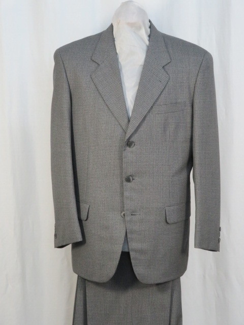 ★☆ S-76 シングル3Bスーツ 新品 秋冬 中鼠系小格子 日本製 ☆★拍卖