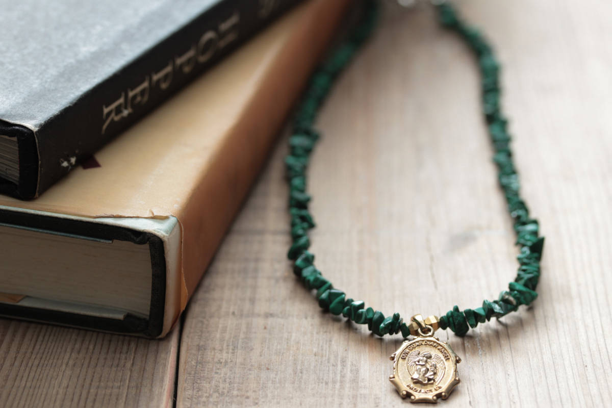 *szare malachite&medal charmネックレス拍卖