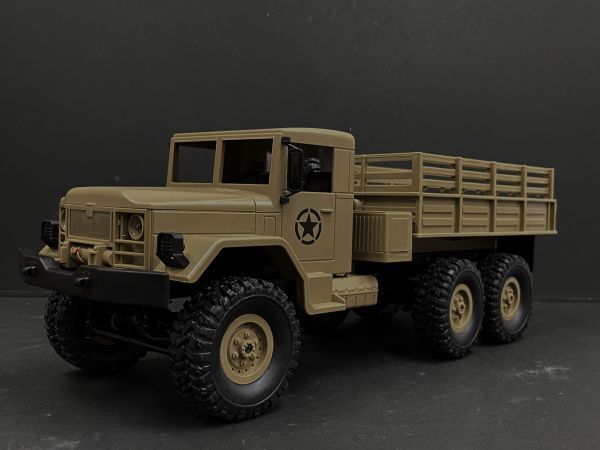 完成品 RTR 軍用トラックラジコン】WPL B-16 2.4GHz 1/16 6WD RTR ミリタリートラックラジコン 茶 ●技術基準適合証明済拍卖
