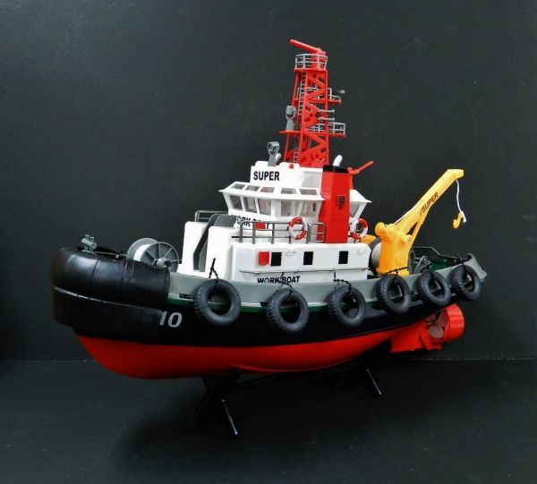 【塗装済み完成品】2.4GHz Heng Long(ヘンロン)製 タグボートラジコン  ☆放水可能 ☆港湾作業船ラジコン拍卖