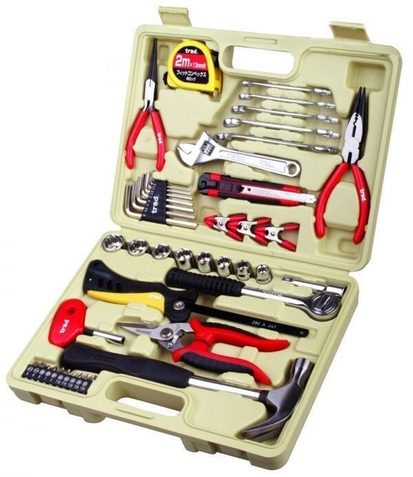 45pcs TRAD 工具セット TS-45 ☆ソケットレンチ スパナ ペンチ拍卖