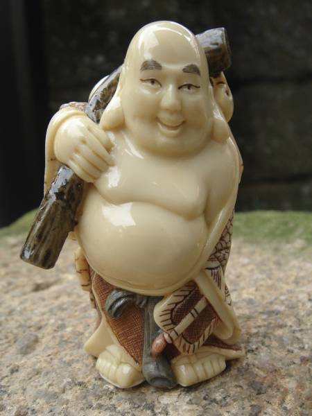 ☆風水、お守り、極美品、笑い仏様3置物☆拍卖