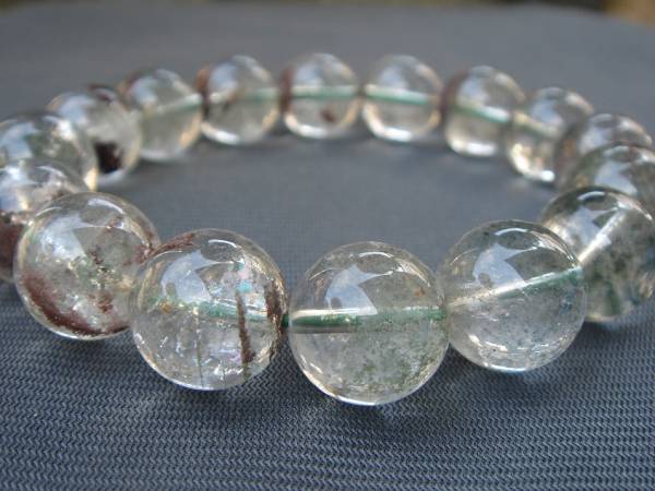 4A級大粒天然ファントムガーデンクオーツブレスレット13mmE28拍卖