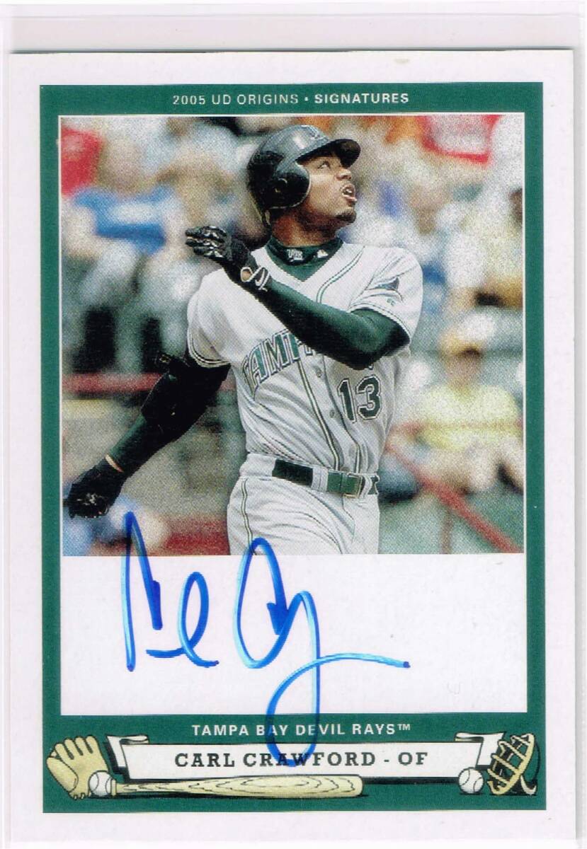 MLB 2005 UD Origins Signatures Autograph #CC1 Carl Crawford Auto Upper Deck 直筆サイン カール・クロフォード拍卖