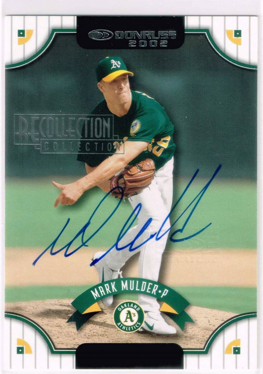 MLB 2003 Donruss Recollection Collection Buy Back Autograph Mark Mulder 21/35 Auto 直筆サイン マーク・マルダー拍卖
