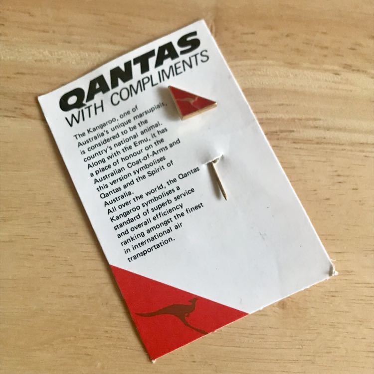QANTAS ★ カンタス ★ オーストラリア ★ 空港 ★ 航空会社 ★ 飛行機 ★ パース ★ airport ★ airline ★ バッジ ★ 非売品? ★ 中古品拍卖