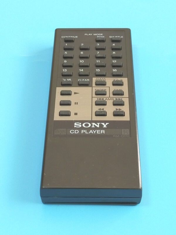 240986 SONY ソニー (CDP-570 CDP-M57用) オーディオリモコン RM-D170 赤外線発光確認済拍卖
