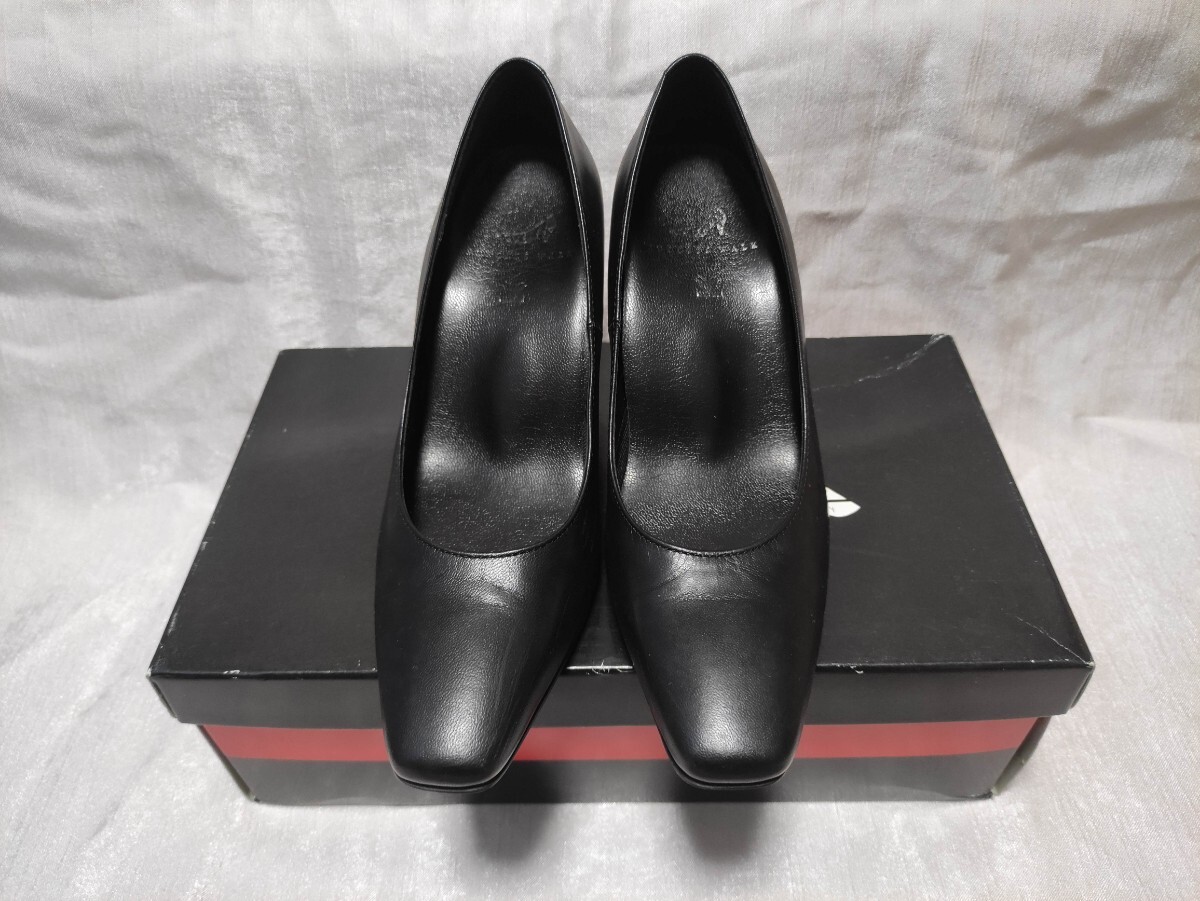美品 黒パンプス サクセスウォーク ワコール サイズ21.5センチ拍卖