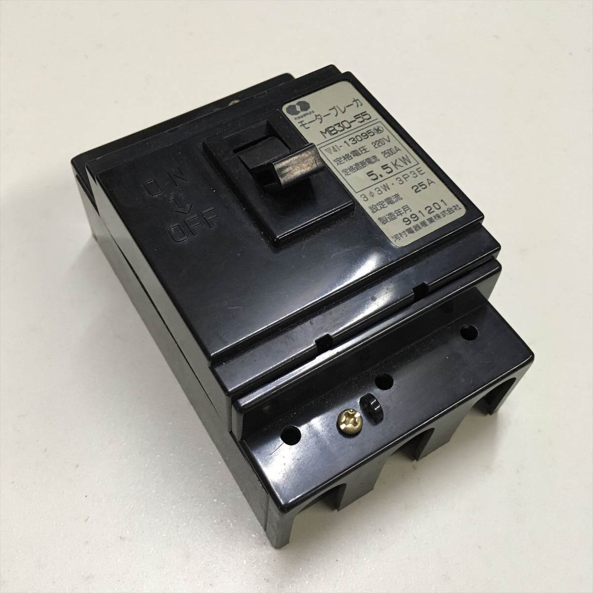 河村電器3P3E25A MB30-55 モータブレーカ5.5Kw拍卖