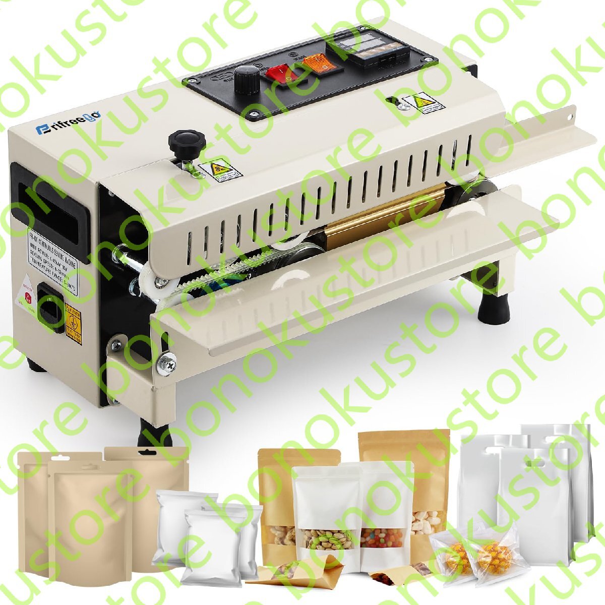 全自動シーラー機 業務用 卓上型シーラー 最大12m/min 0-300℃温度調整可能 デジタル表示 シール幅10mm 簡単操作拍卖