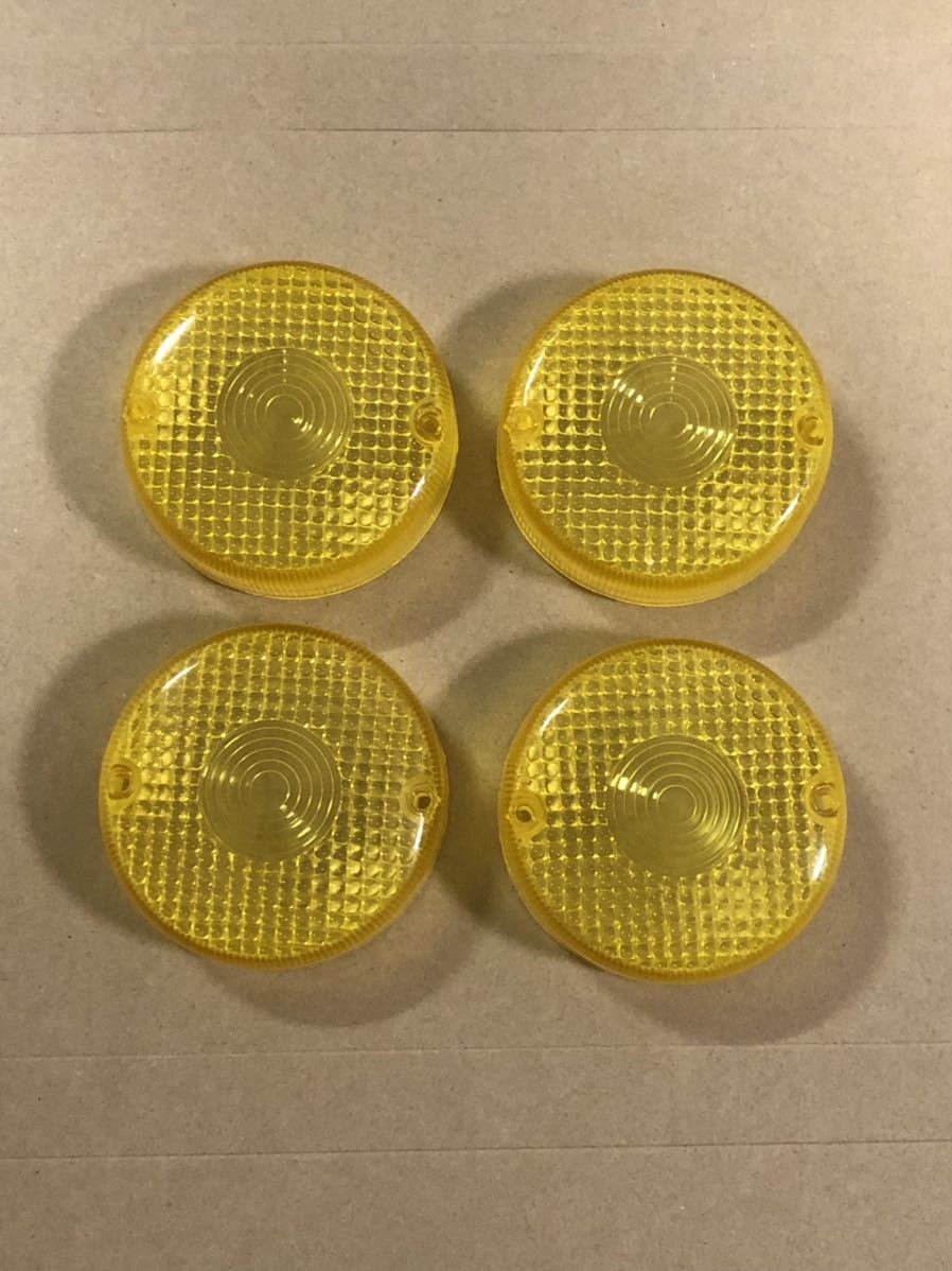 RZ250 RZ350 SR400 SR500 ウインカーレンズ 黄色 XS250 XS400 GX250 GX400 クリアウィンカー ビラーゴ スモーク クリアテールレンズ拍卖