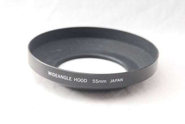 ☆WIDEANGLE HOOD 55mm 55㎜径 メタル レンズ フード (1)拍卖