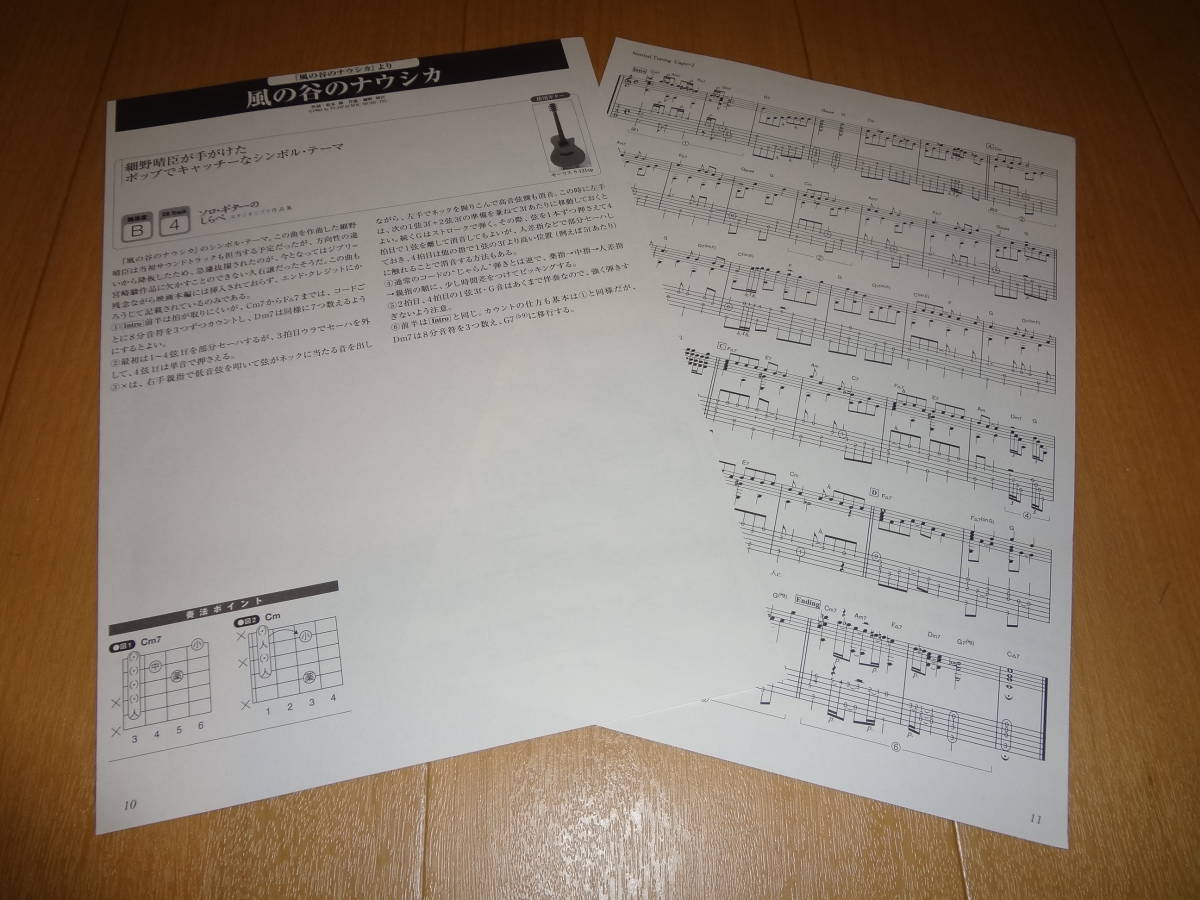 ★☆風の谷のナウシカ シンボルテーマ 風の谷のナウシカより 細野晴臣 ジブリ ソロギター TAB譜 演奏解説有り か☆★拍卖