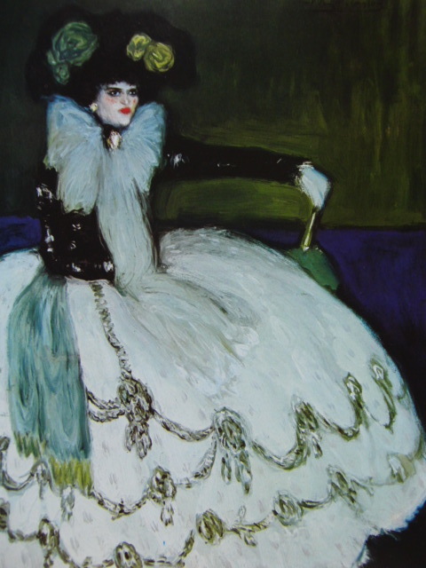 パブロ・ピカソ、青衣の女、希少画集画、新品額装付、状態良好、送料無料拍卖