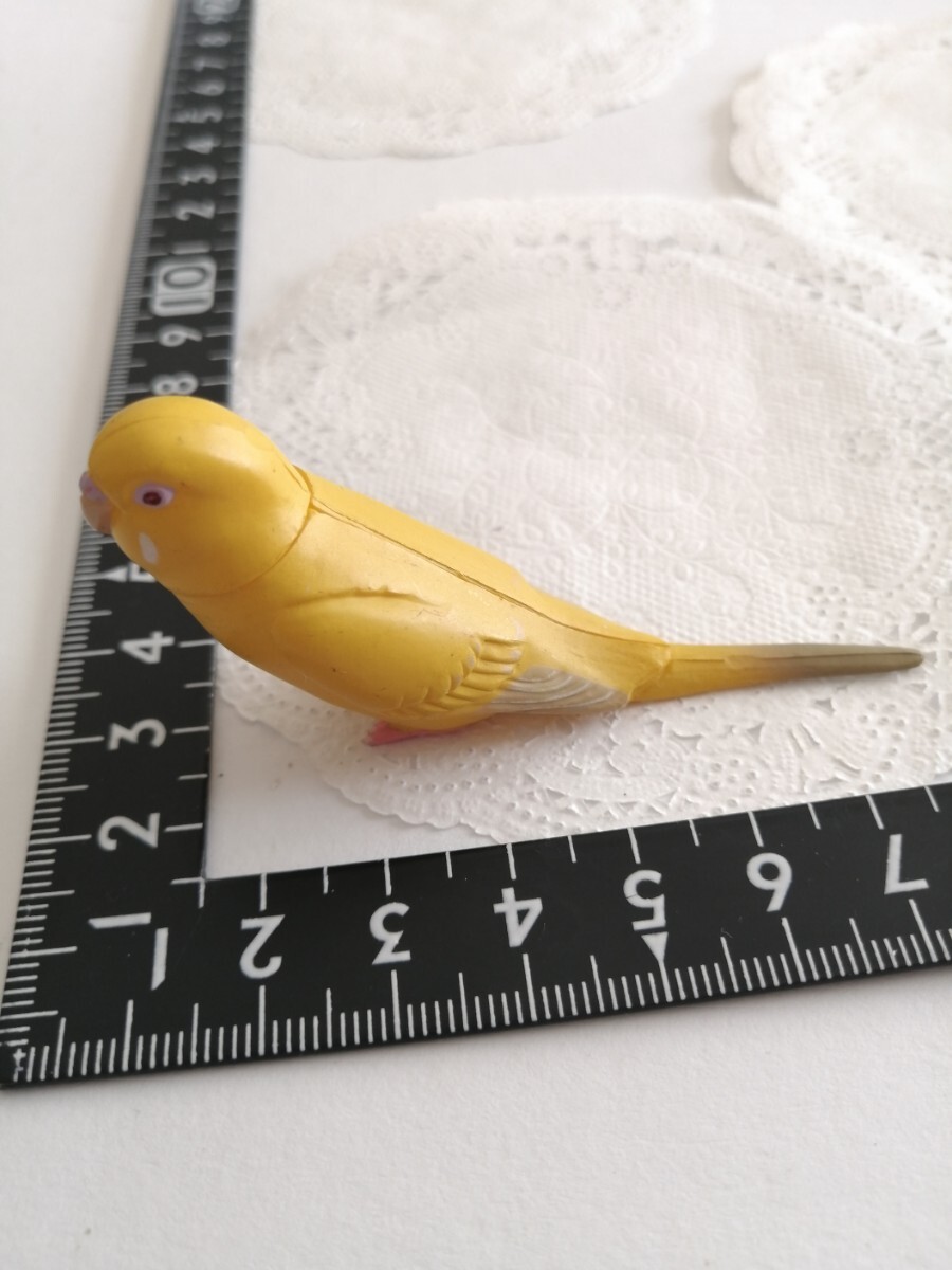 4r420 リーメント ミニチュア 鳥 セキセイインコ インコ 黄色 海洋堂拍卖