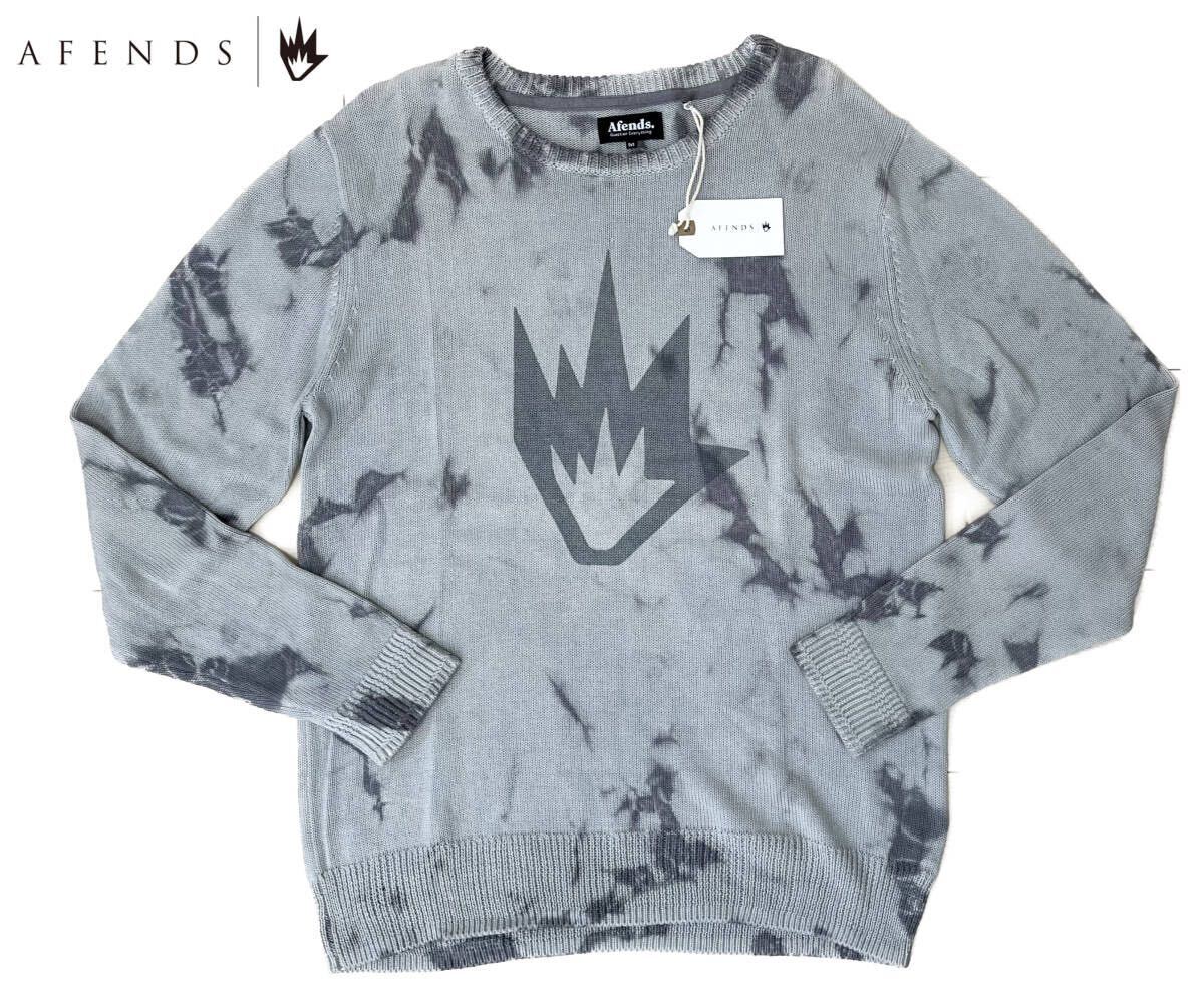 未使用 定価14080円 Afends アフェンズ フロントロゴ タイダイ ニット セーター メンズ M拍卖