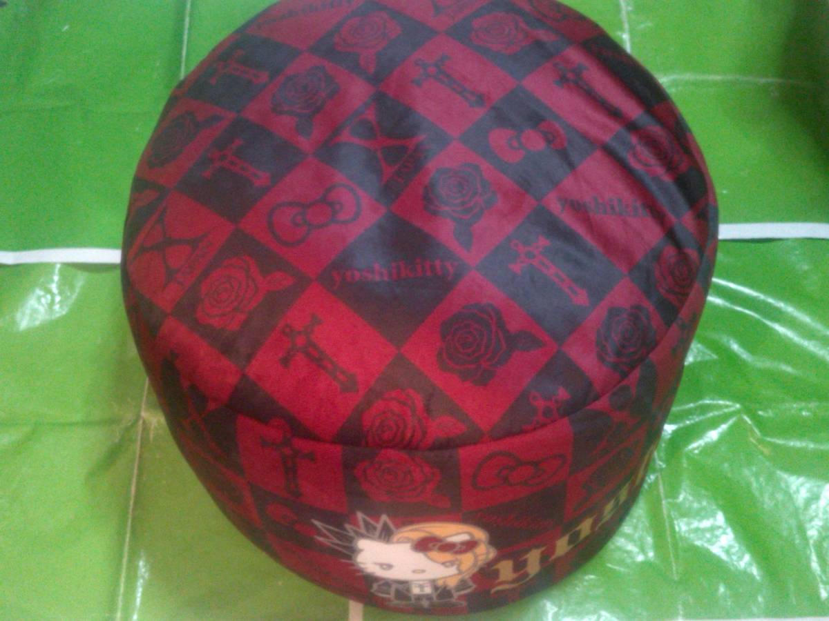 YOSHIKITTY ビーズソファ クッション BIG50x50x30cm ヨシキティ YOSHIKI ハローキティ拍卖