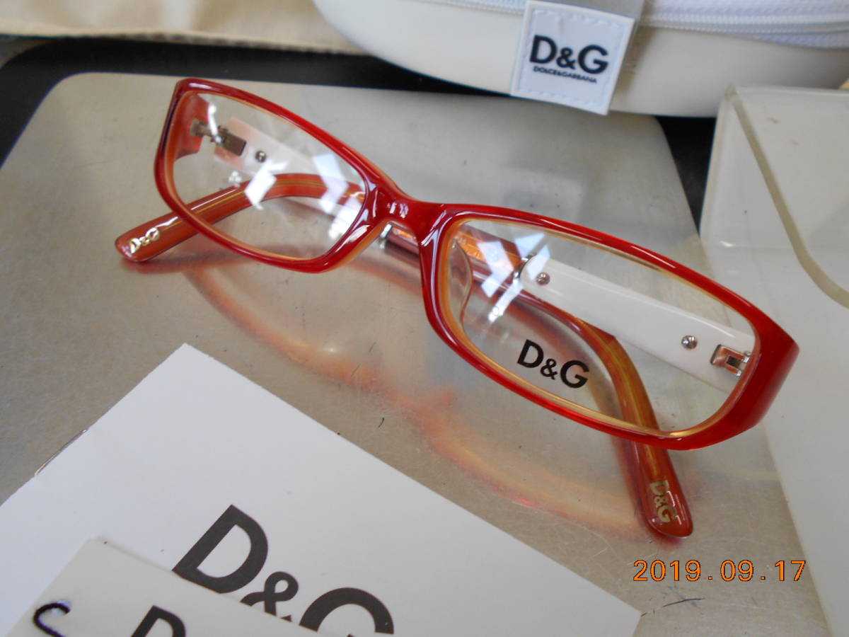 D&G 眼鏡フレーム DD1169A-982 サイドの柄がお洒落拍卖