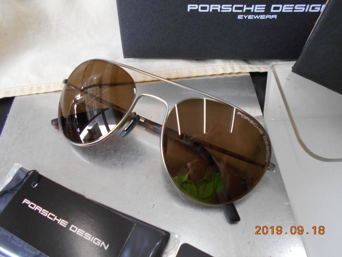 ポルシェ デザイン Porsche Design ティアドロップ ボストン 丸眼鏡 サングラス P8606-B お洒落拍卖