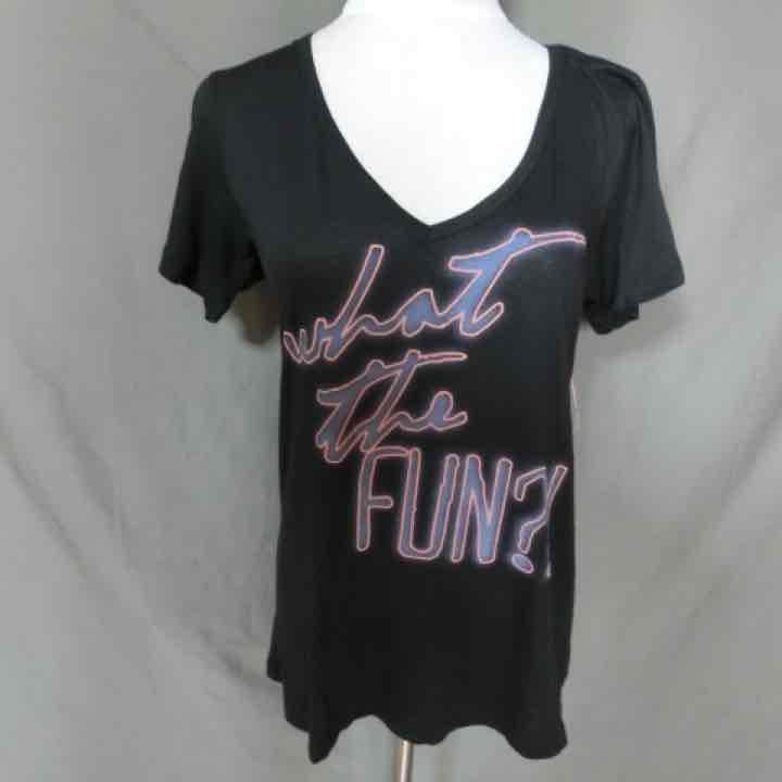 USA購入 人気サーフ&ボーダー系ブランド ボルコム【VOLCOM】VネックプリントTシャツUS Sサイズ ブラック拍卖